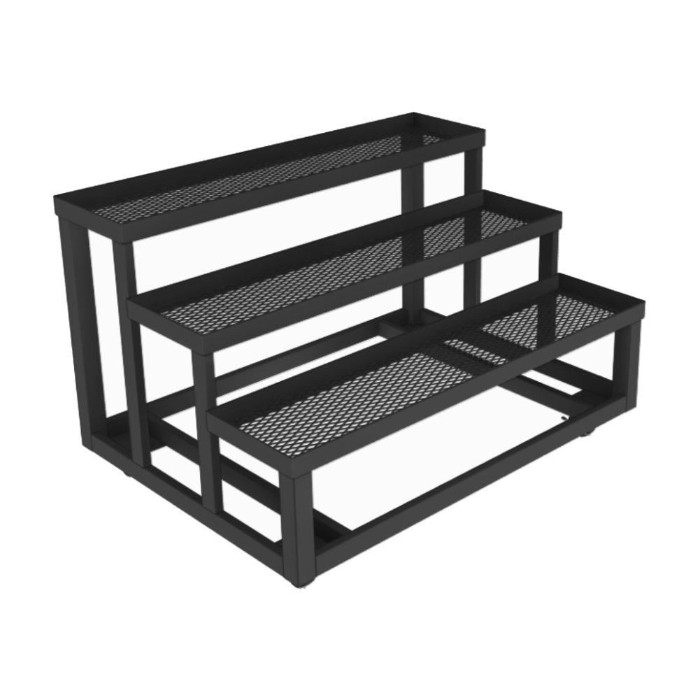 3-Step Metal Display