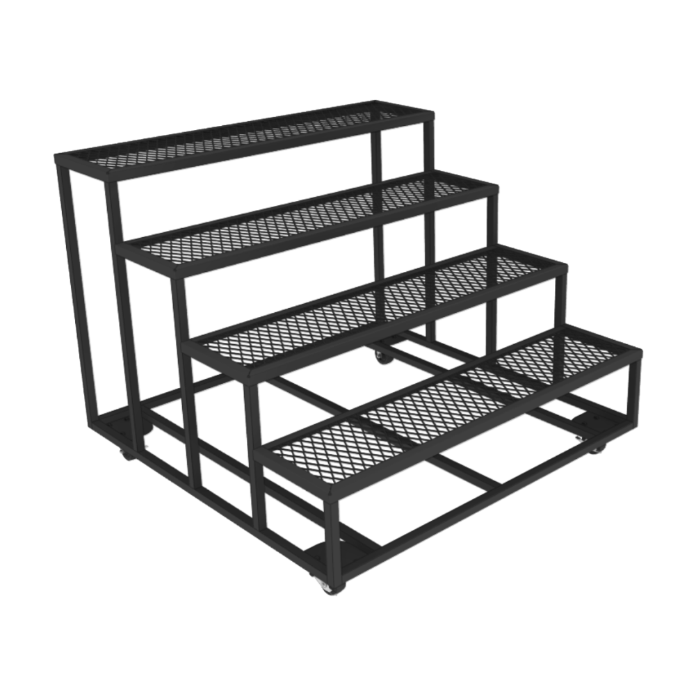 4-Step Metal Display