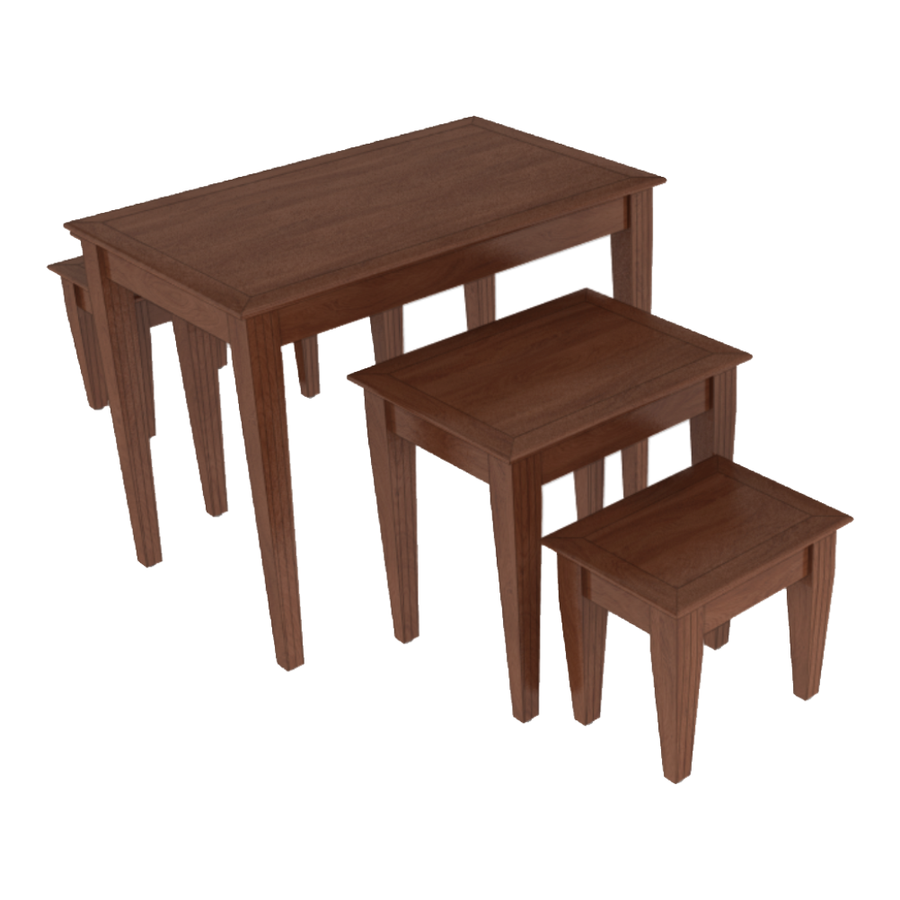 Set of 5 Tapered Leg Tables