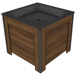 36" X 36" Orchard Bin With Ice Liner