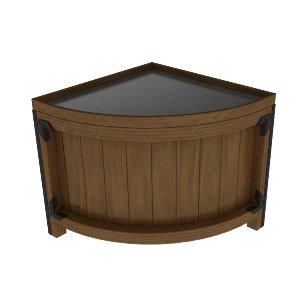 Quarter Round Front Orchard Bin