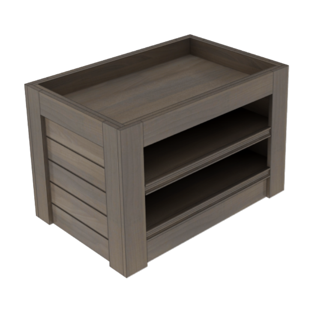 36" X 24" Orchard Bin with Shelves