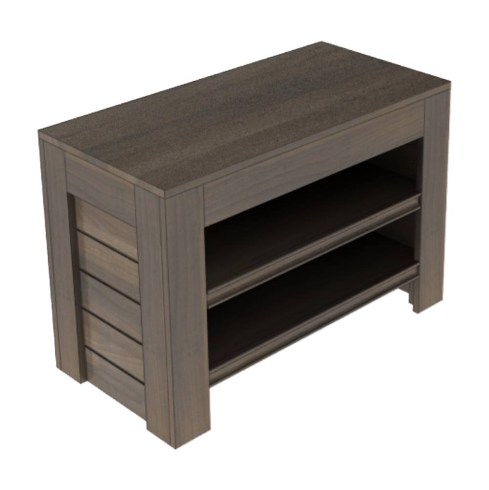 36" X 18" Orchard Bin With Shelves