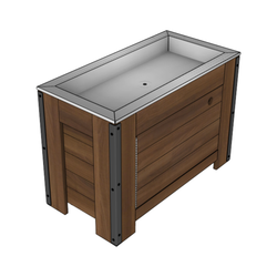 36" X 18" Orchard Bin With Ice Tub