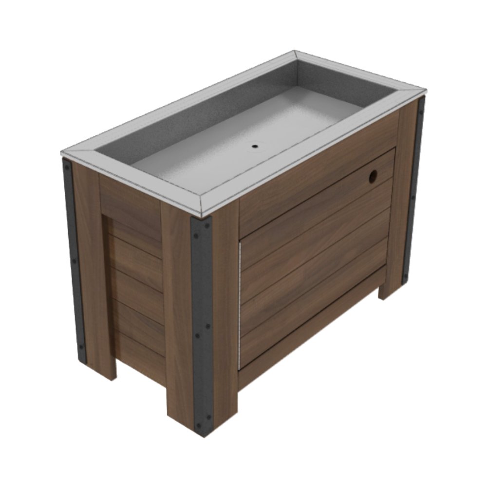 36" X 18" Orchard Bin With Ice Tub