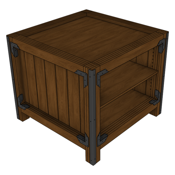 36" X 36" Orchard Bin With 1 Shelf