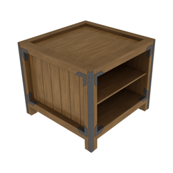 36" X 36" Orchard Bin With Shelf