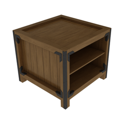 36" X 36" 2-Shelf Orchard Bin