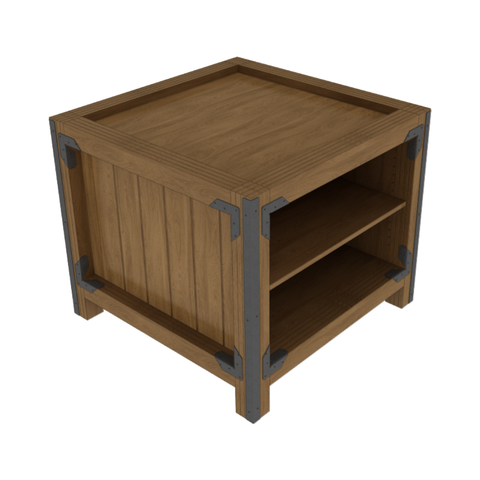 36" X 36" Orchard Bin With Shelf