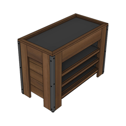 36" X 18" Orchard Bins With Shelves