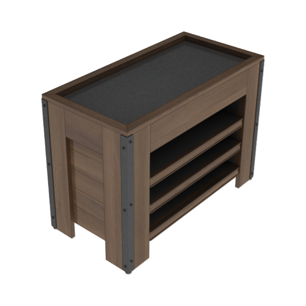 36" X 18" Orchard Bins With Shelves