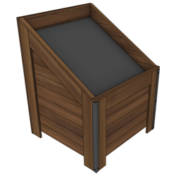 Slant Top Orchard Bin - Center or Stand Alone