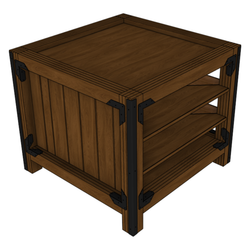 36" X 36" 2-Sided Orchard Bin