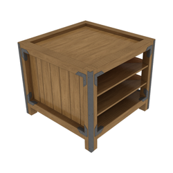 36" X 36" 2-Sided Orchard Bin