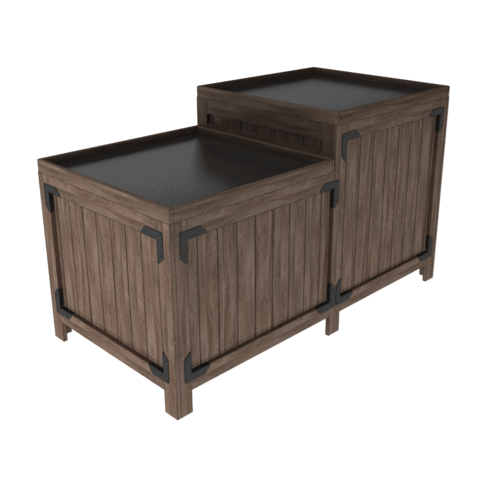 Connected Double Orchard Bin