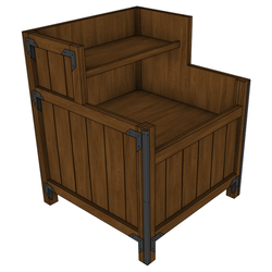 Bulk Orchard Bin With Shelf