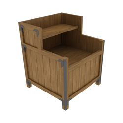 Bulk Orchard Bin With Shelf