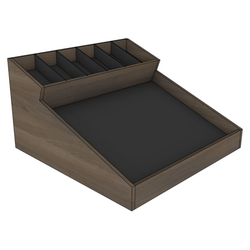 Slanted Topper with Divided Top Storage