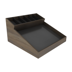 Slanted Topper with Divided Top Storage