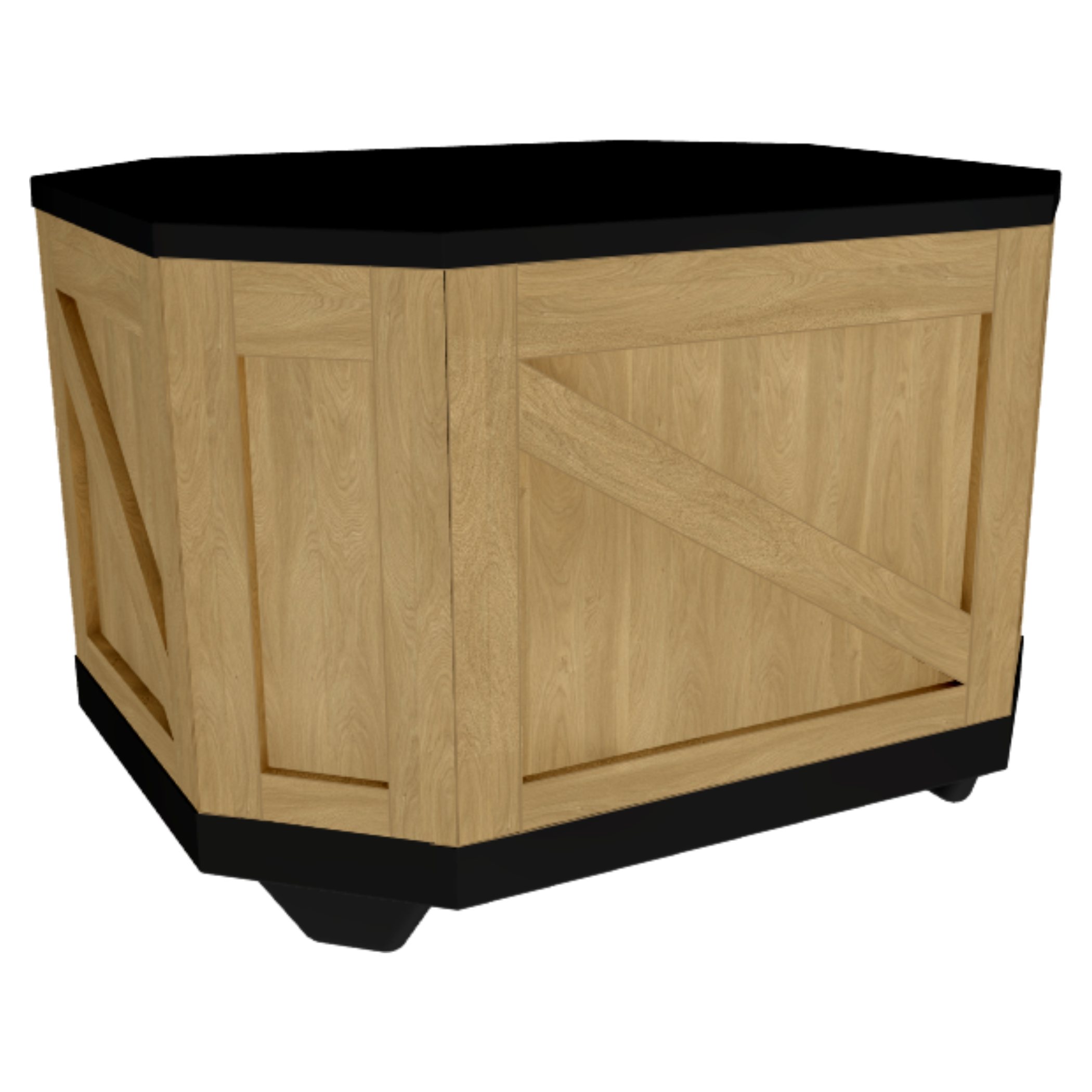 Produce Display Bin<br>OCT-OAK 40X47BK