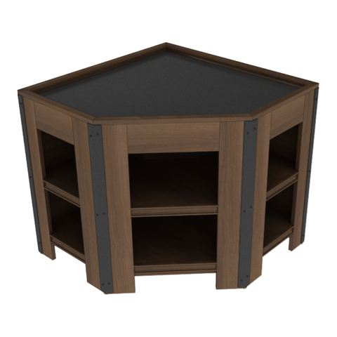 33" Tall Wedge Orchard Bin w/shelves