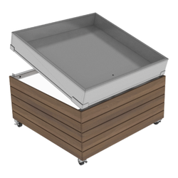 48"X 48" Adjustable Stainless Steel Ice Bin