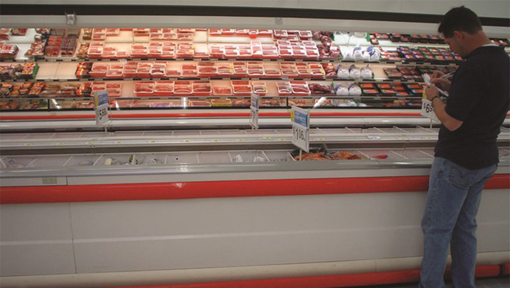 Grocery store refrigerated display case