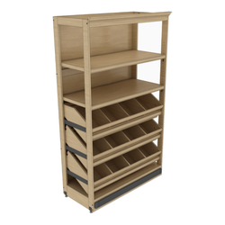 Wine Angled Shelving Unit