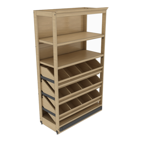 Wine Angled Shelving Unit