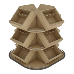 4-Sided Wine Shop Around Display