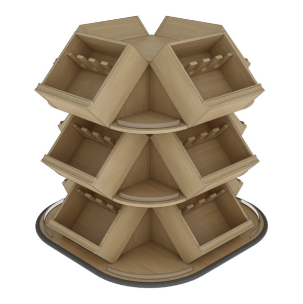 4-Sided Wine Shop Around Display