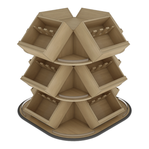 4-Sided Wine Shop Around Display