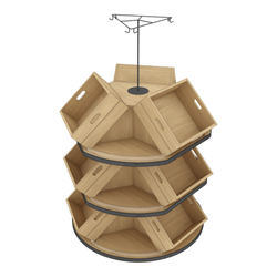 3-Sided Wine Shop Around Display