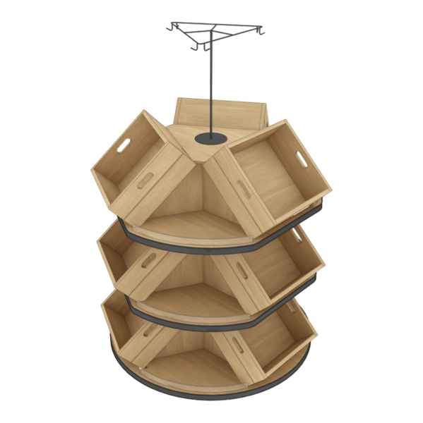 3-Sided Wine Shop Around Display