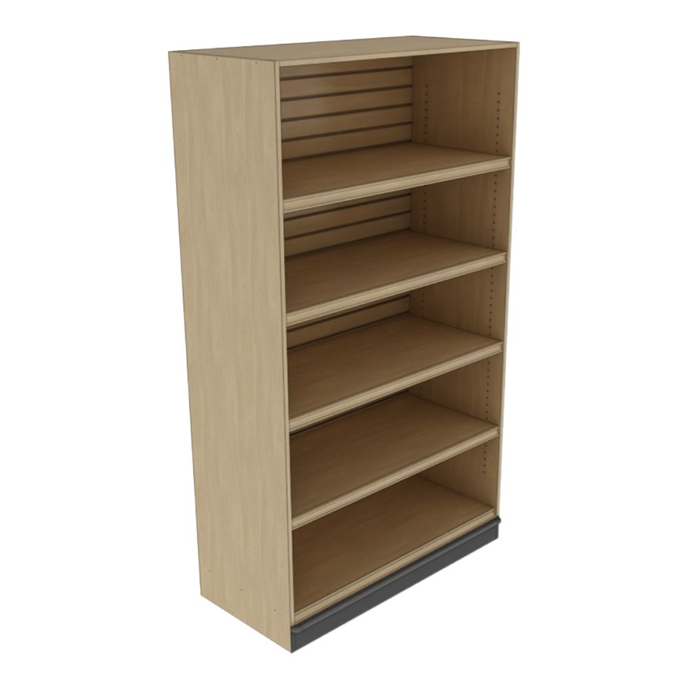 84" Tall 4-Shelf Inline Slatwall Display