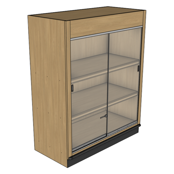 60" Tall Lockable Wine Cabinet