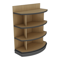 60" Tall 3-Shelf End Cap