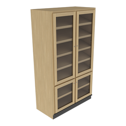 84" Tall Lockable Wine Cabinet