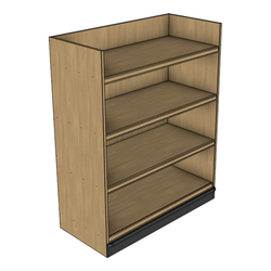 60" Tall 3-Shelf Inline Display