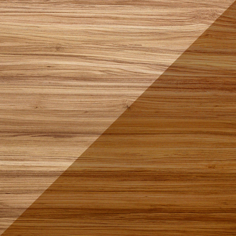 Two examples of the same woodgrain in different stain colors