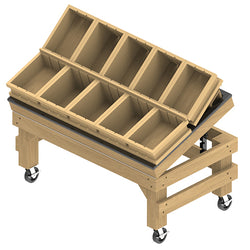 Crate Top Adjustable Table