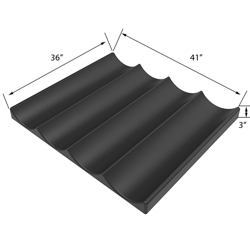 Banana Display Riser | Produce Display | The Marco Company- VEG-106 BA14 BK