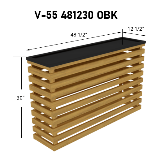 Produce Display Extender | Refrigerated Display | The Marco Company-V-55 481230 OBK