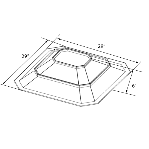 Orchard Bin Riser | Produce Display | The Marco Company - OB RISR 29X29X6