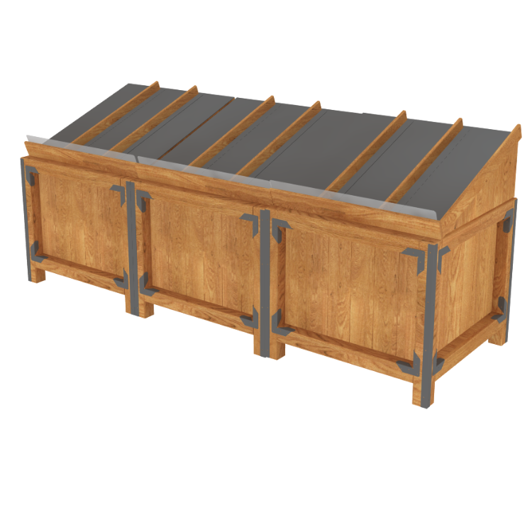 Orchard Bin Riser | Produce Display | The Marco Company- KR4202 LEFT CMA