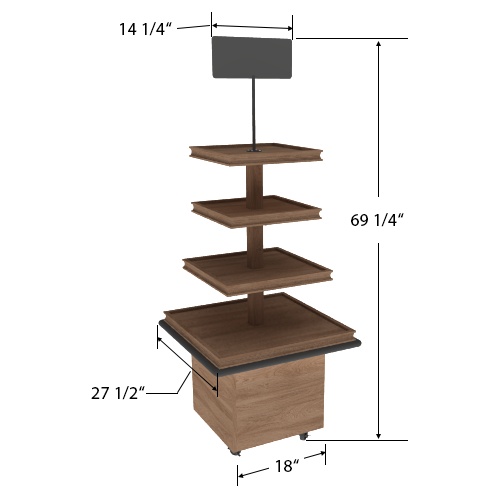 Produce Display Shelving | Retail Display - GNG-RACK002 CMA