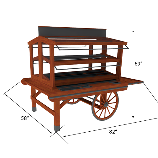 Display Carts | Produce & Bakery Display | The Marco Company-M-CART-001