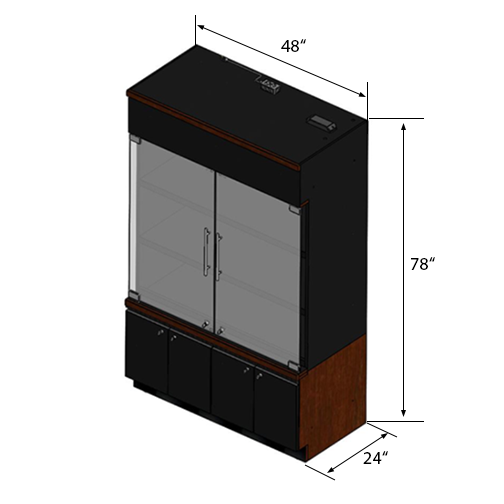 Wine Upright Display | Wine Cabinets | The Marco Company-WN-192 LAM275SB