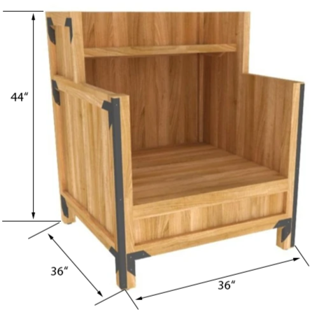 Orchard Bins | Produce Display | The Marco Company- OBP-37467 ROSB