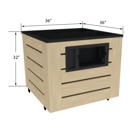 Orchard Bins | Produce Display | The Marco Company-CLS3636OBHWL